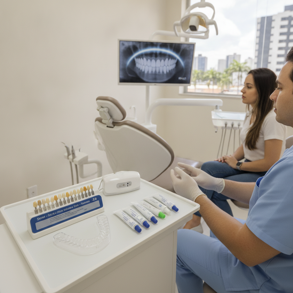 Como Funciona o Clareamento Dental Caseiro em Goiânia
